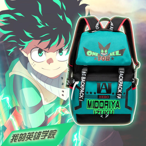 My Hero Academia Anime Mochila Cosplay Deku Backpack Izuku